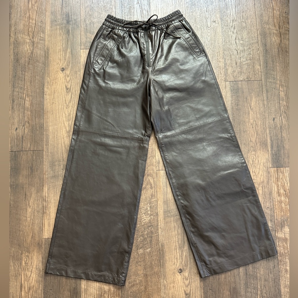 Brown Leather Pants